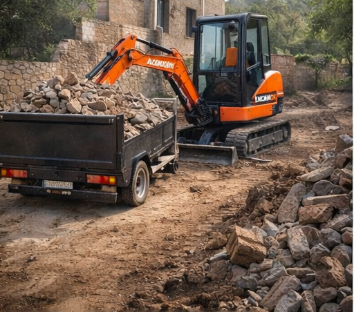 Derribos y demolición controlada en acceso difícil